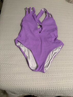 Becca Lilac One-Piece Swimsuit